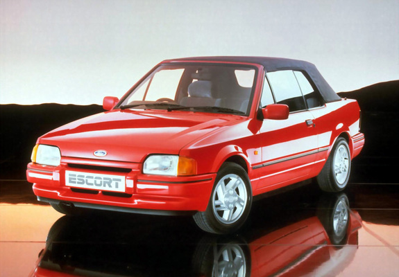 Ford Escort Cabriolet UK-spec 1987–90 photos