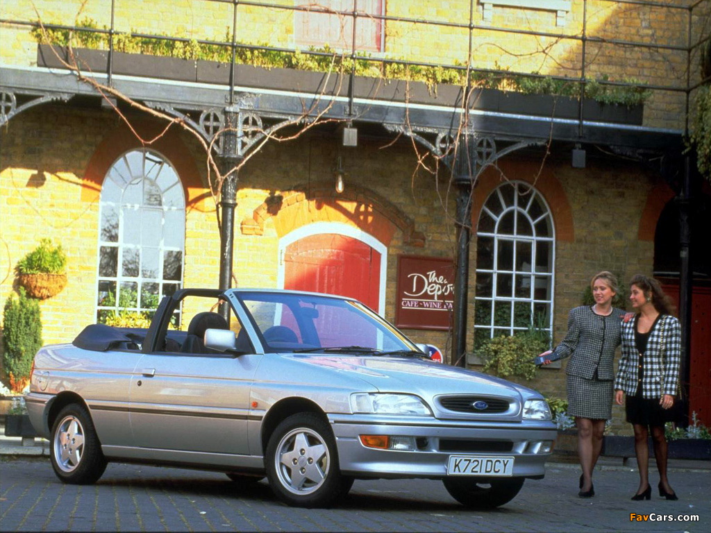Ford Escort Cabriolet 1992–95 images (1024 x 768)
