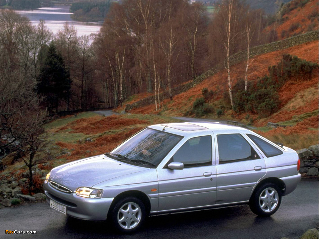 Ford Escort Ghia 5-door Hatchback UK-spec 1995–98 images (1024 x 768)