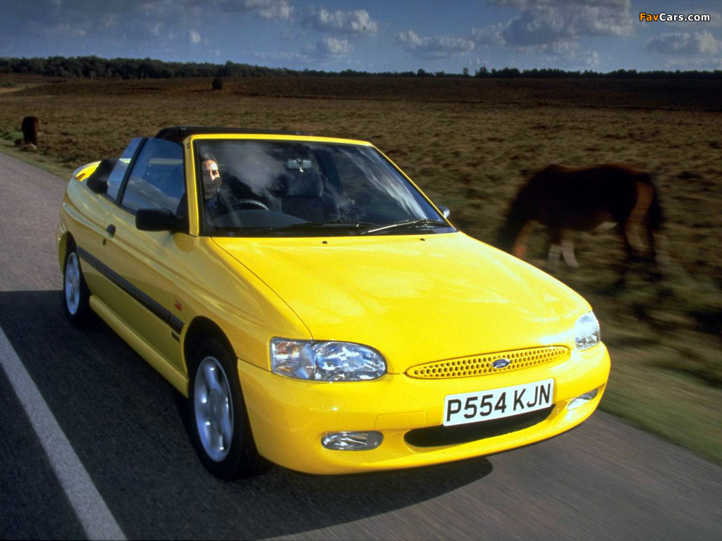 Images of Ford Escort Calypso Cabriolet UK-spec 1996–98 (1024 x 768)