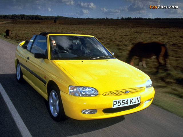 Images of Ford Escort Calypso Cabriolet UK-spec 1996–98 (640 x 480)