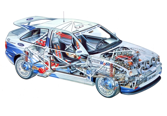 Photos of Ford Escort RS Cosworth Rally Car (Vb)