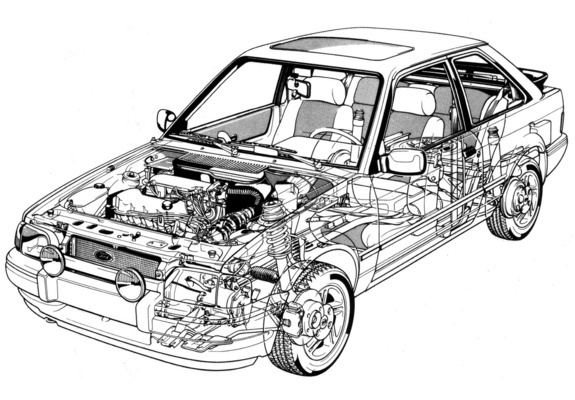 Pictures of Ford Escort XR3i 1986–89