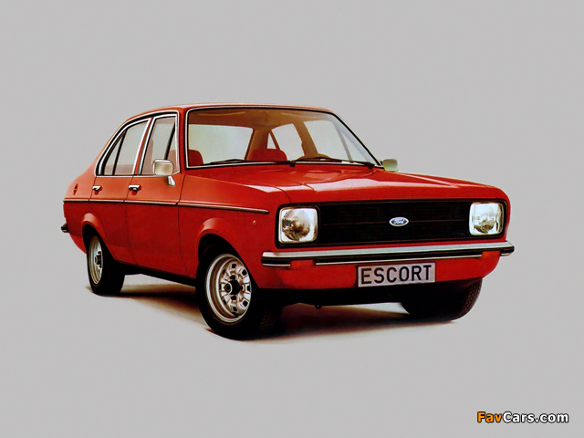 Ford Escort Saloon 1977–80 wallpapers (640 x 480)