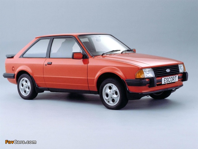 Ford Escort Coupe UK-spec 1980–86 wallpapers (640 x 480)