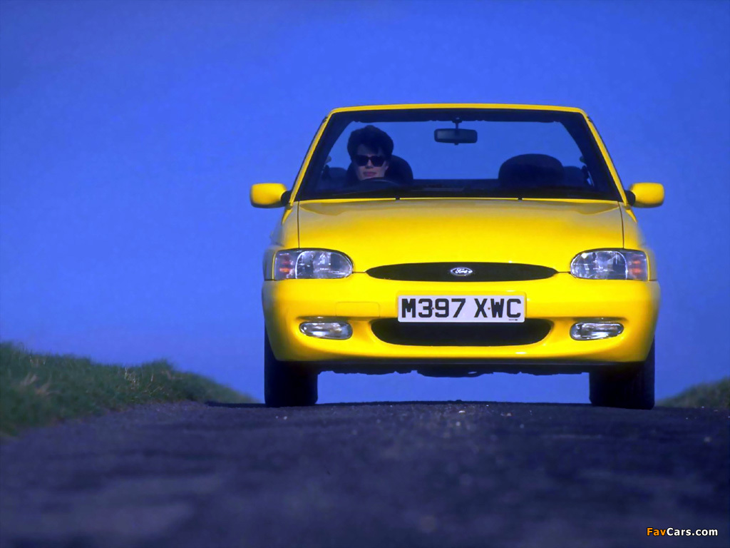 Ford Escort Calypso Cabriolet UK-spec 1996–98 wallpapers (1024 x 768)