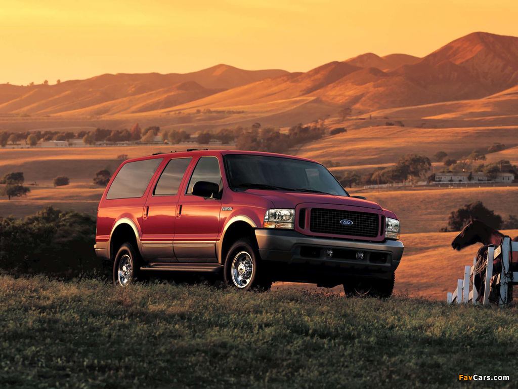 Ford Excursion Eddie Bauer 2003–04 wallpapers (1024 x 768)