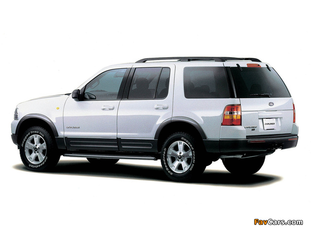 Ford Explorer XLT JP-spec (1FMEU74) 2001–05 wallpapers (640 x 480)