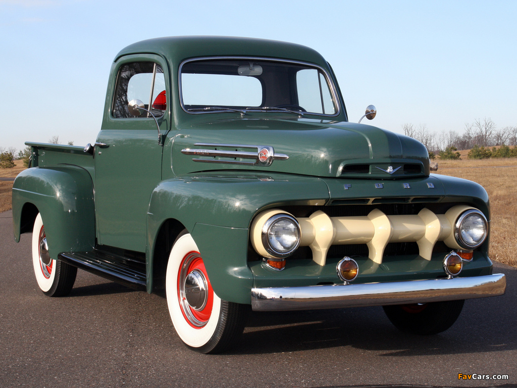 Ford F-1 Pickup 1951–52 wallpapers (1024 x 768)