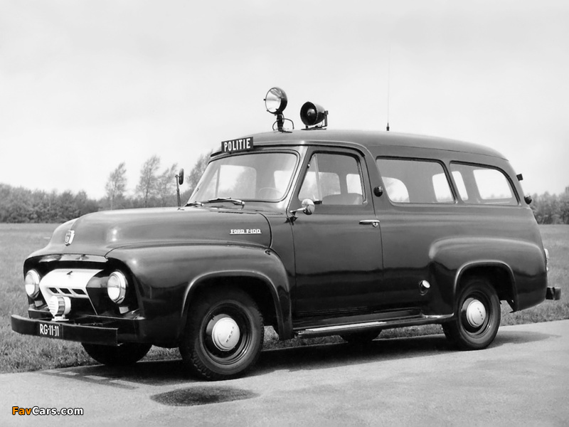 Ford F-100 Radio Patrol Car 1955 photos (800 x 600)