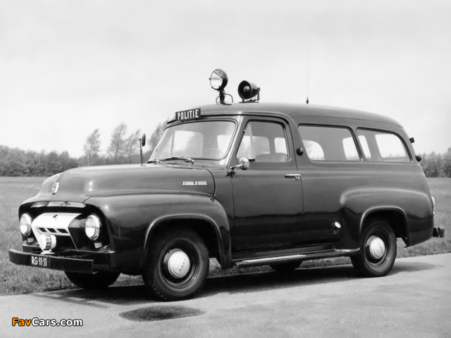 Ford F-100 Radio Patrol Car 1955 photos (640 x 480)