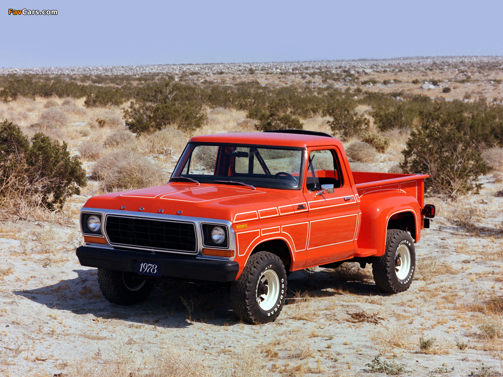 Ford F-100 Flareside Pickup 1978 pictures (1024 x 768)