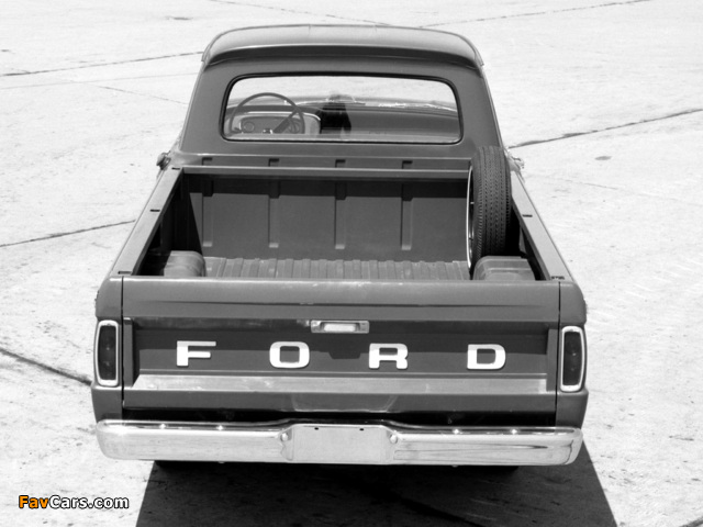 Ford F-100 Styleside Custom Cab 1965 wallpapers (640 x 480)