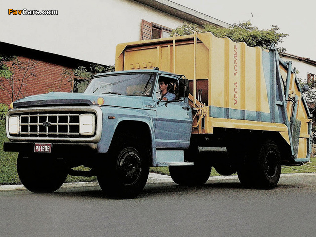 Ford F-14000 Garbage Truck 1988–92 wallpapers (640 x 480)