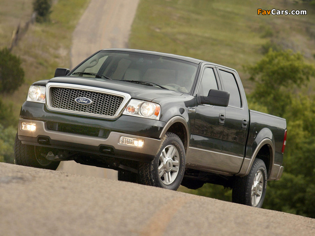 Ford F-150 Lariat SuperCrew 2004–05 wallpapers (640 x 480)