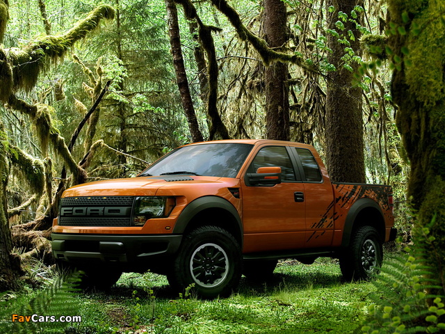 Ford F-150 SVT Raptor SuperCab 2011–12 wallpapers (640 x 480)