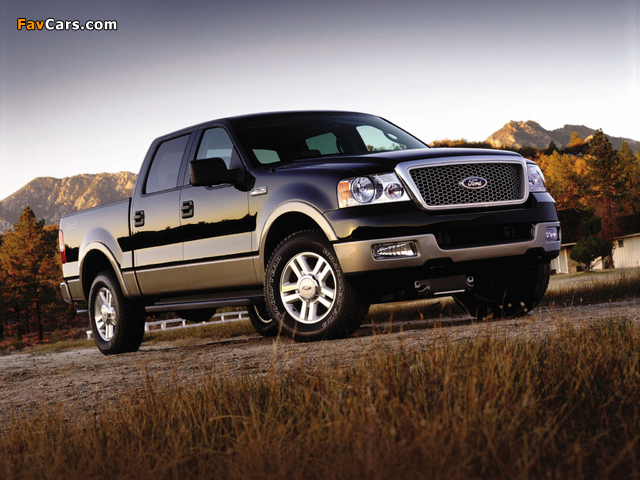 Ford F-150 Lariat SuperCrew 2004–05 wallpapers (640 x 480)