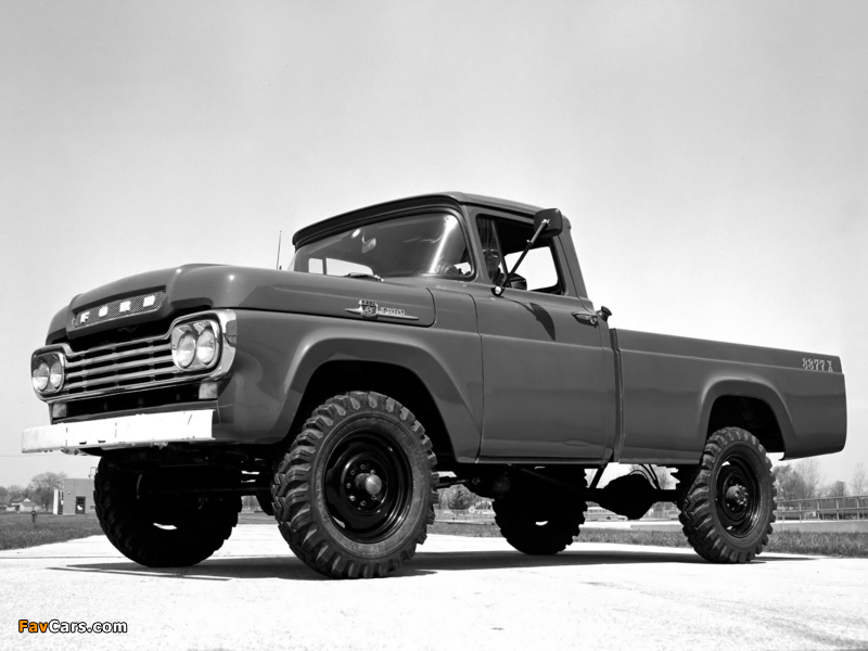 Ford F-250 4x4 1959 images (800 x 600)