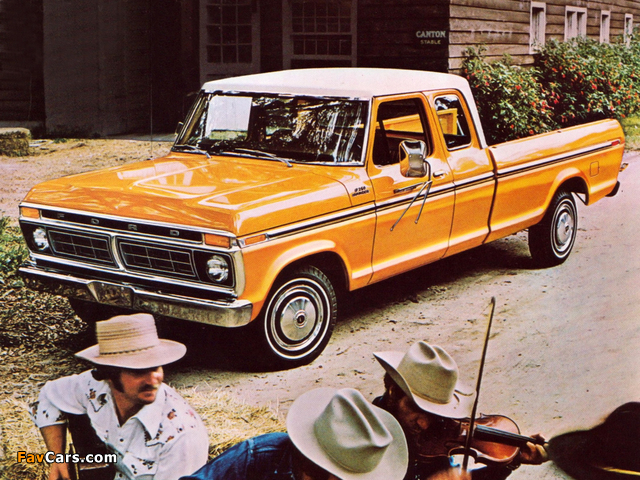 Ford F-250 Ranger Super Cab 1977 wallpapers (640 x 480)
