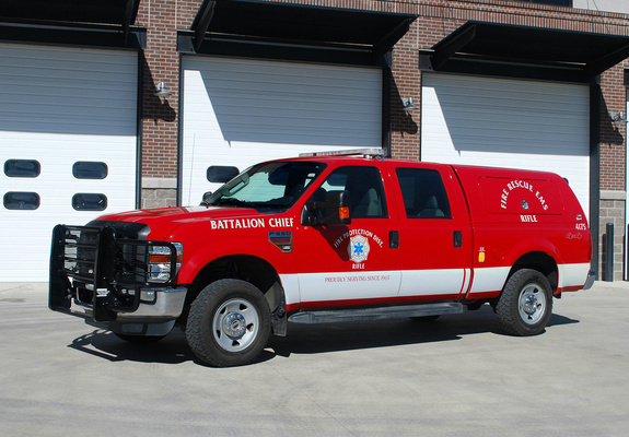 Pictures of Ford F-250 Super Duty Crew Cab Firetruck 2007–09