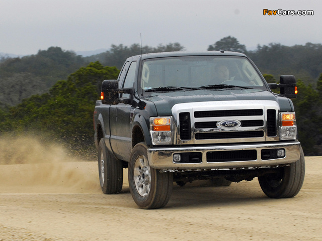 Ford F-250 Super Duty Extended Cab 2007–09 wallpapers (640 x 480)