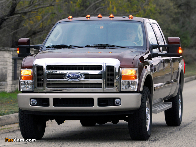 Ford F-350 Super Duty Crew Cab 2007–10 images (640 x 480)