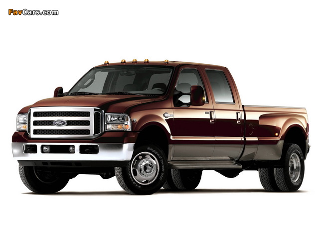 Ford F-350 Super Duty Crew Cab 2005–07 wallpapers (640 x 480)