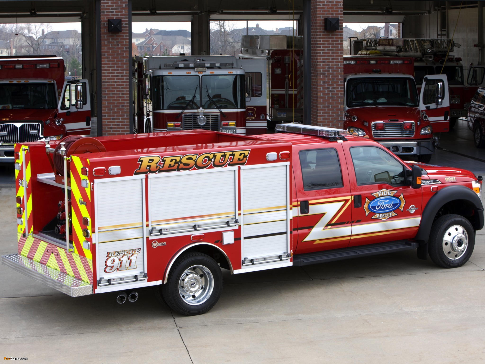 Ford F-550 Super Duty Crew Cab Firetruck by Warner 2010 photos (2048 x 1536)