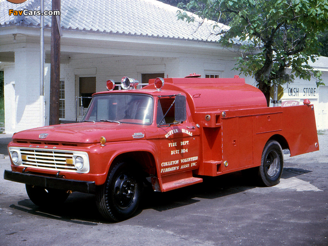 Ford F-600 Fire Truck 1963 photos (640 x 480)
