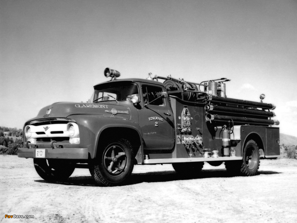Ford F-750 Firetruck 1956 images (1024 x 768)