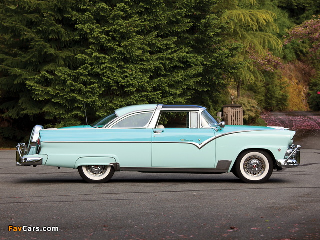 Ford Fairlane Crown Victoria Skyliner (64B) 1955 images (640 x 480)