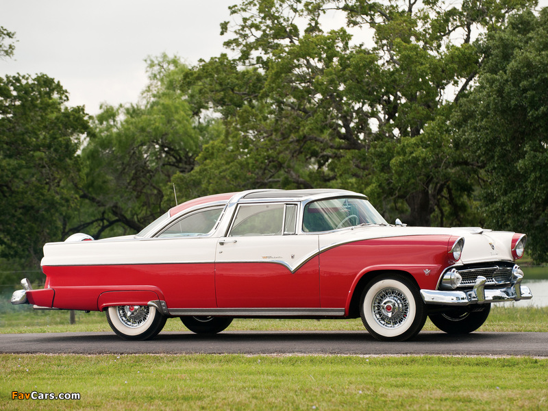 Ford Fairlane Crown Victoria Skyliner (64B) 1955 photos (800 x 600)