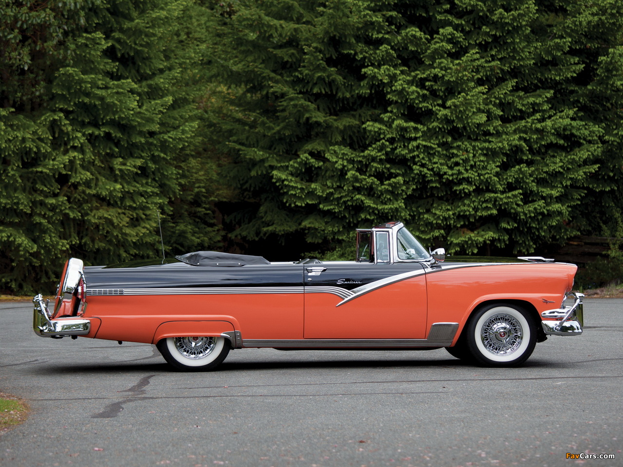 Ford Fairlane Sunliner Convertible 1956 photos (1280 x 960)