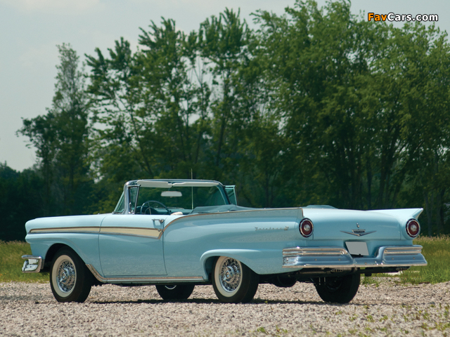 Ford Fairlane 500 Sunliner 1957 wallpapers (640 x 480)