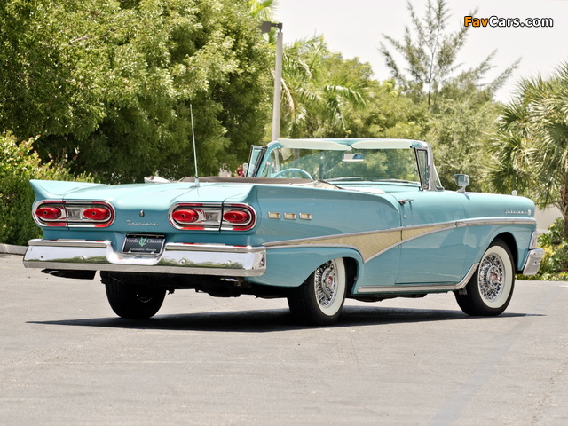 Ford Fairlane 500 Sunliner 1958 wallpapers (640 x 480)