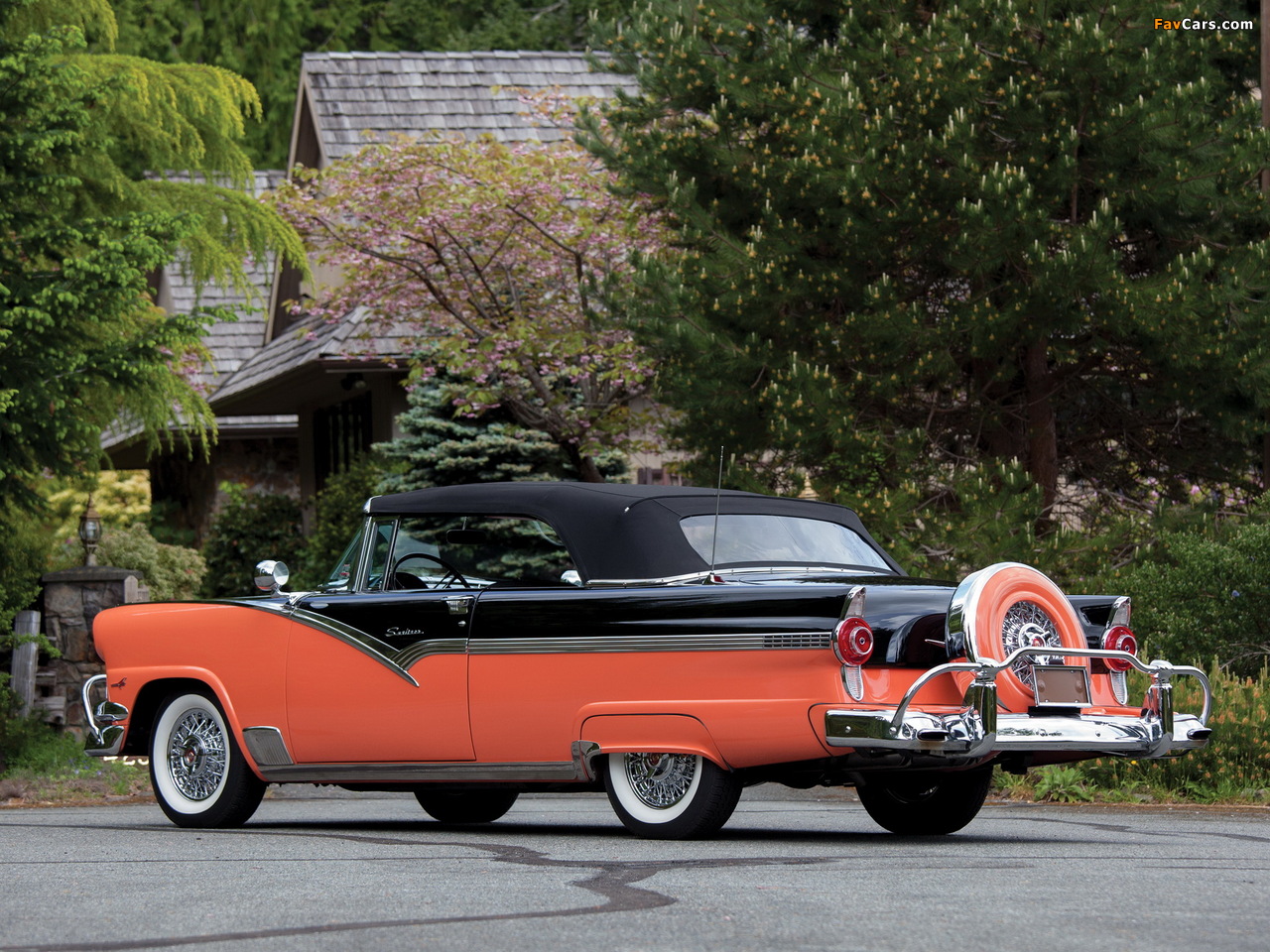 Images of Ford Fairlane Sunliner Convertible 1956 (1280 x 960)