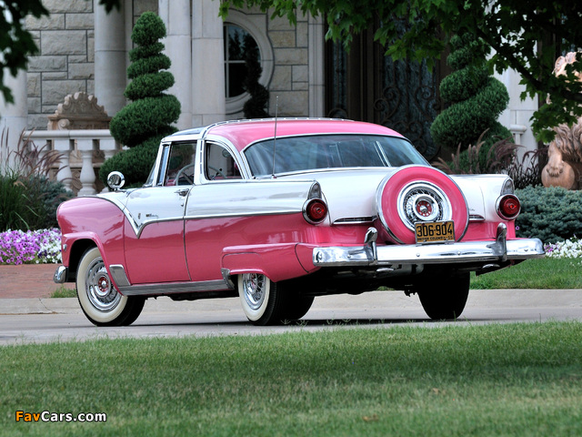 Ford Fairlane Crown Victoria Skyliner (64B) 1955 wallpapers (640 x 480)