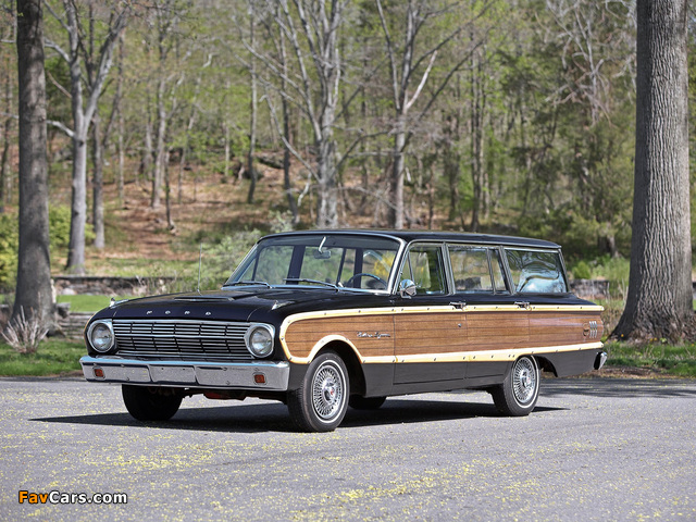 Ford Falcon Squire Station Wagon 1963 photos (640 x 480)