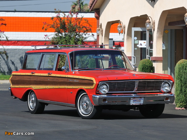 Ford Falcon Squire Station Wagon 1965 photos (640 x 480)