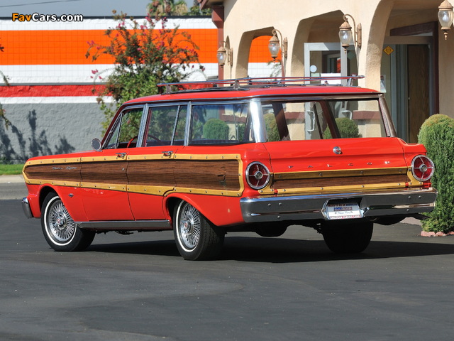 Ford Falcon Squire Station Wagon 1965 wallpapers (640 x 480)