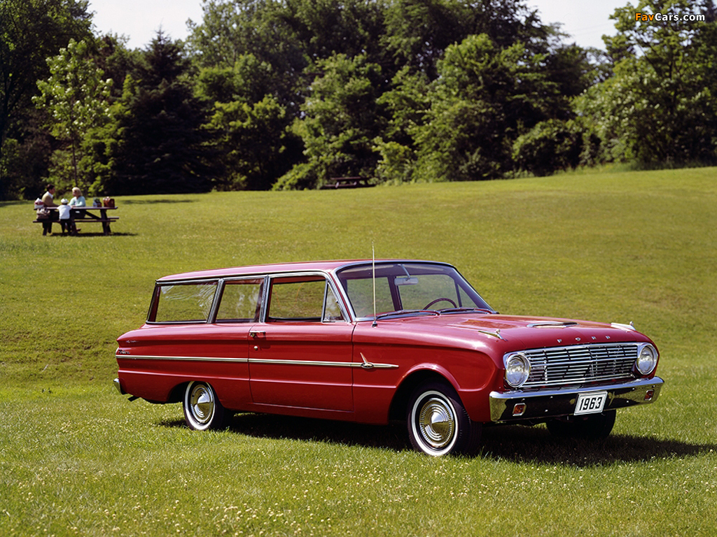 Ford Falcon Deluxe 2-door Station Wagon 1963 wallpapers (1024 x 768)