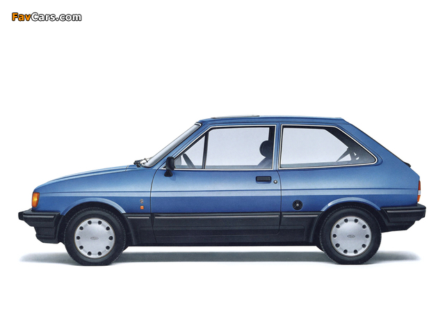 Ford Fiesta Ghia 1983–89 wallpapers (640 x 480)