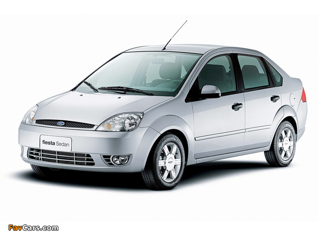 Ford Fiesta Sedan 2004–07 pictures (640 x 480)