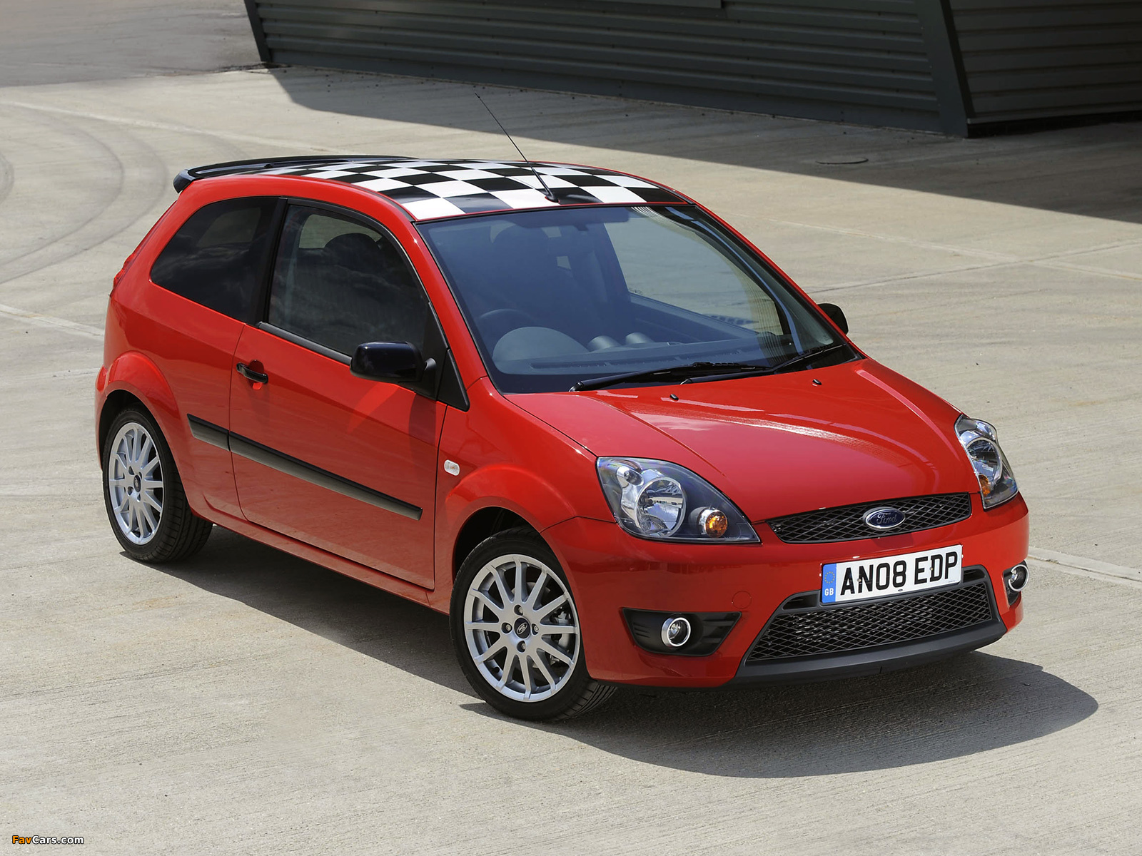 Ford Fiesta Zetec S Red 2008 wallpapers (1600 x 1200)
