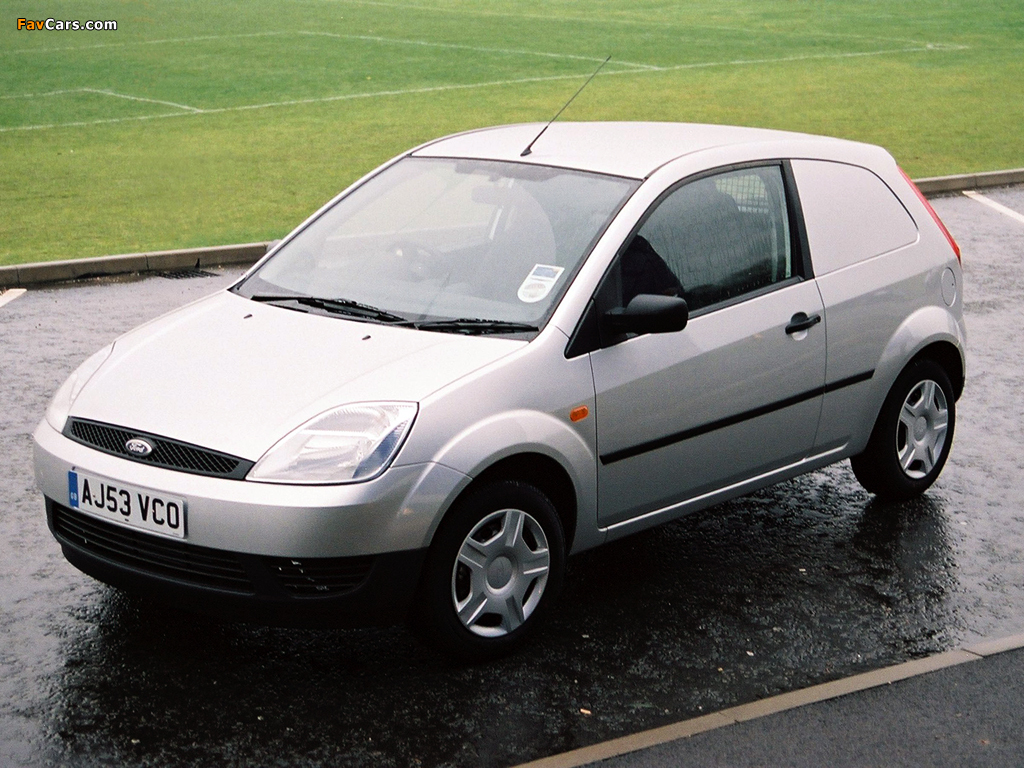 Ford Fiesta Van UK-spec 2002–05 wallpapers (1024 x 768)