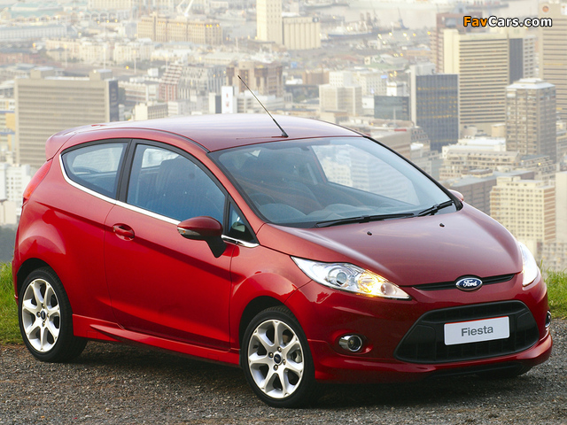 Ford Fiesta 3-door ZA-spec 2008–13 wallpapers (640 x 480)