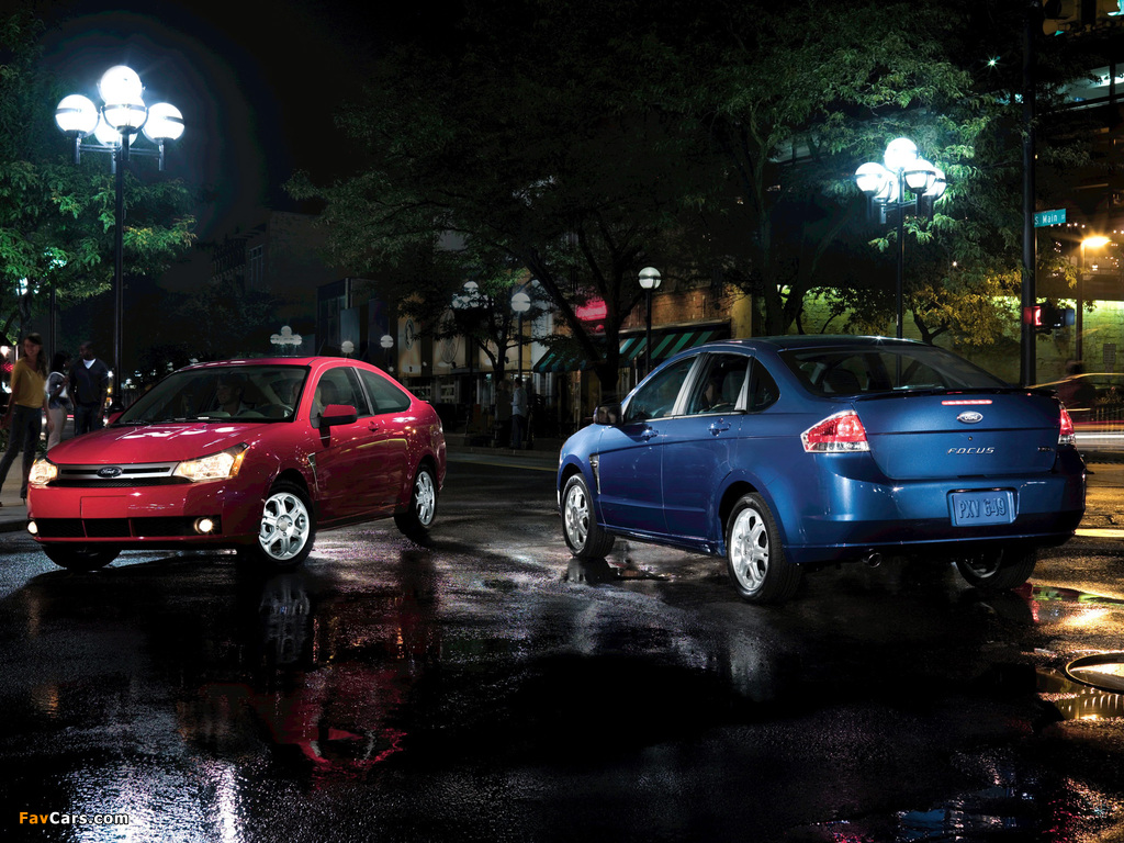 Ford Focus Sedan 2007–10 images (1024 x 768)