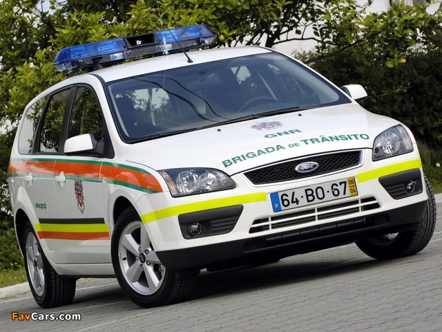 Ford Focus Turnier Police 2006–08 pictures (640 x 480)
