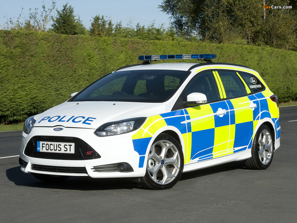 Ford Focus ST Wagon Police 2012 pictures (1024 x 768)