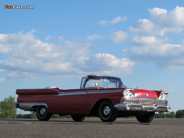 Ford Galaxie Sunliner Convertible 1959 images (640 x 480)